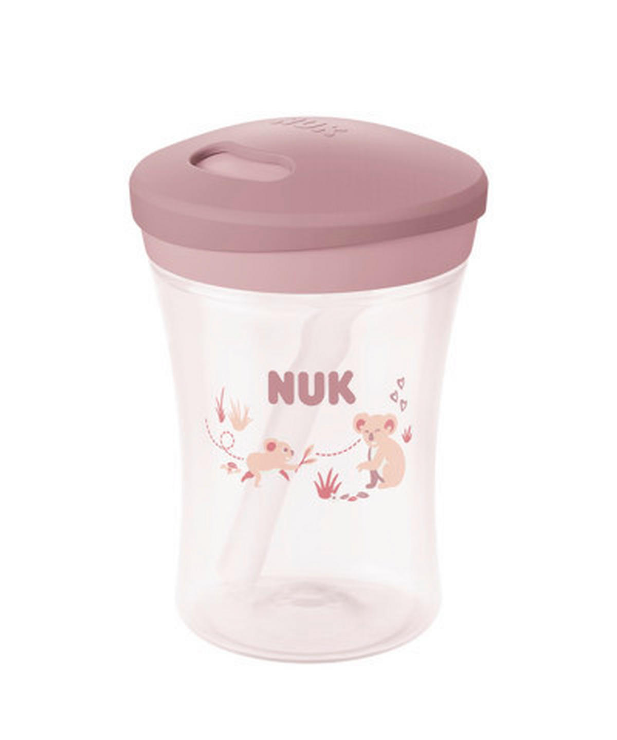 TRINKHALMBECHER NUK First Choice Trinklernbecher Strohhalm, 230ml 230 ml  - Salbeigrün/Mauve, Basics, Kunststoff (230ml) - NUK