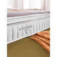 BOXSPRINGBETT 180/200 cm  in Creme, Senfgelb  - Senfgelb/Creme, Design, Textil/Metall (180/200cm) - Johann Jakob