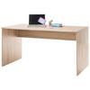 PISALNA MIZA leseni material hrast sonoma  - bela/hrast sonoma, Basics, leseni material (150/75/75cm) - Carryhome