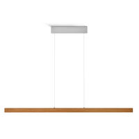 LED-HÄNGELEUCHTE Leonora Slim 130/5/55-150 cm  - Nickelfarben, Natur, Metall (130/5/55-150cm)