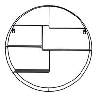 WANDREGAL 47/10/47 cm  - Schwarz, Design, Metall (47/10/47cm)