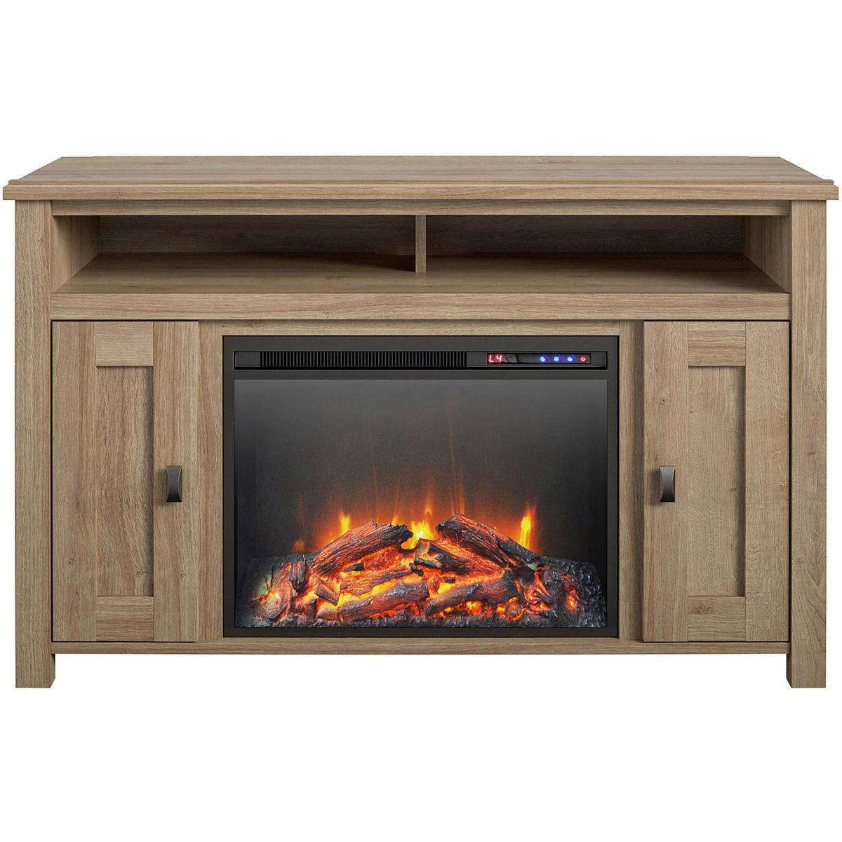 LOWBOARD Farmington  in 121/75/40 cm  - Eichefarben/Schwarz, Design, Holzwerkstoff/Metall (121/75/40cm) - MID.YOU