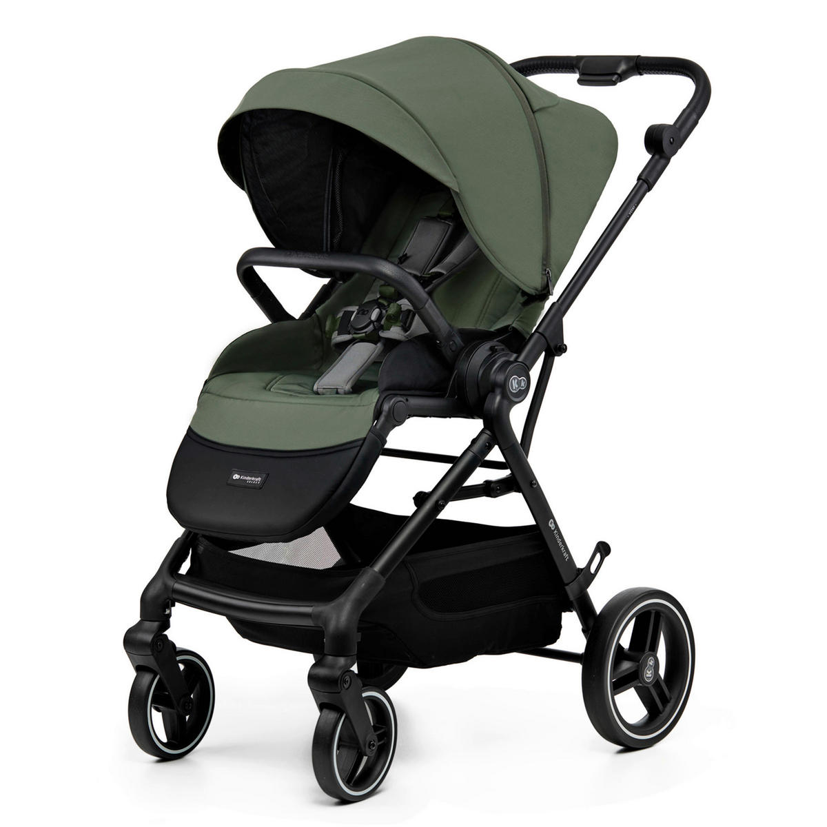 KINDERWAGEN Yoxi 3in1  - Olivgrün, Basics, Kunststoff (107/59/97cm) - Kinderkraft