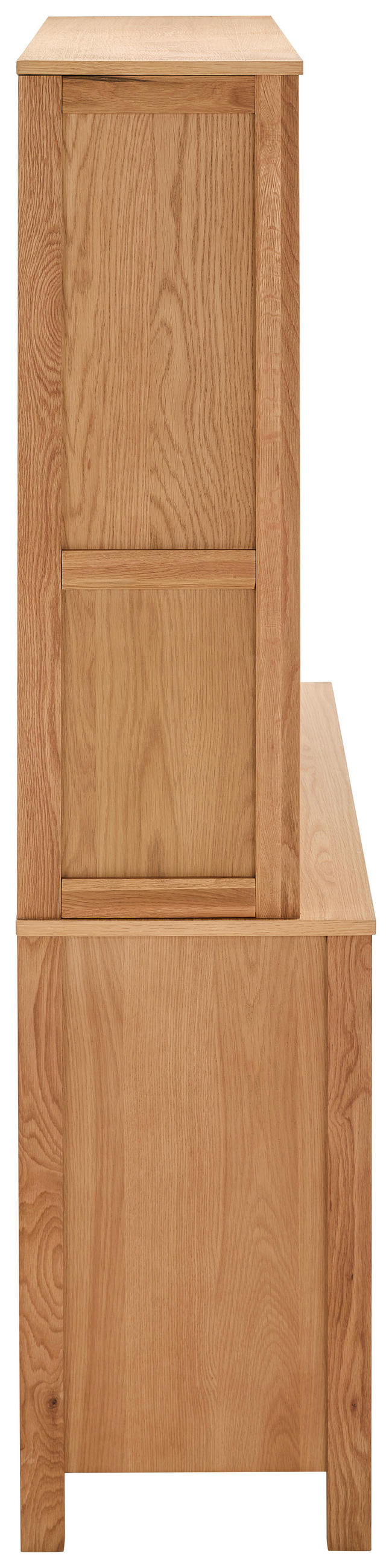 SKÅP MED VITRINDÖRRAR i ek naturfärgad - naturfärgad, Lifestyle, trämaterial/trä (140/190/40cm) - MID.YOU