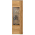 VITRINE  in massiv Eiche Eichefarben  - Eichefarben, Natur, Glas/Holz (59.6/200/44cm) - Linea Natura