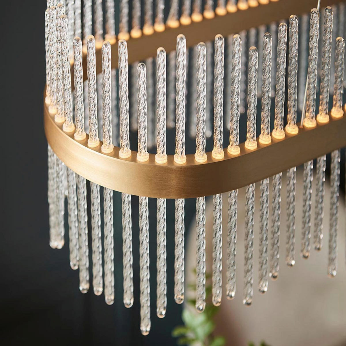 LED-HÄNGELEUCHTE 95/25/35-165 cm  - Goldfarben, KONVENTIONELL, Metall (95/25/35-165cm) - ENDON