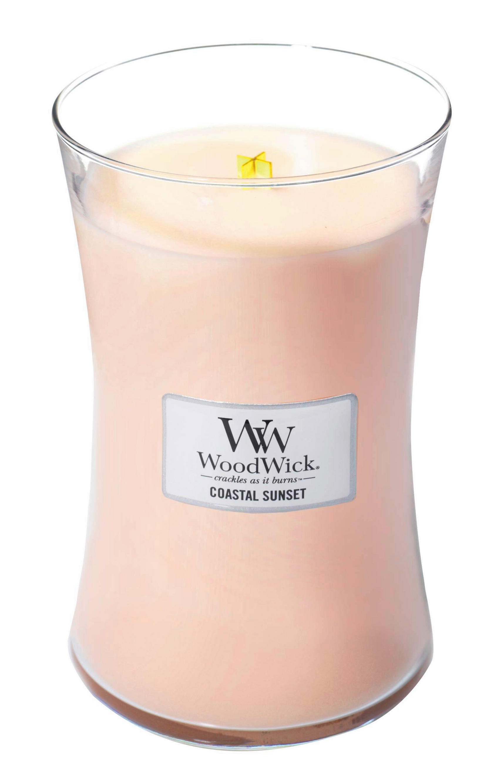 MIRISNA SVEĆA  pink  - pink, Osnovno, staklo/drvo (10/18/10cm) - WoodWick