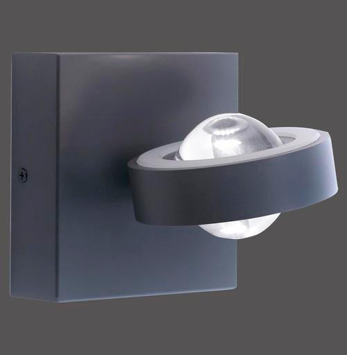 LED-WANDLEUCHTE 15,7/13/13 cm    - Anthrazit, Design, Metall (15,7/13/13cm) - Paul Neuhaus