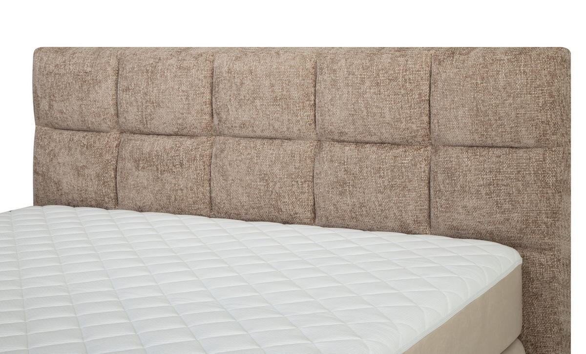 BOXSPRINGBETT 180/200 cm  in Beige  - Beige/Naturfarben, KONVENTIONELL, Holz/Textil (180/200cm) - Welnova