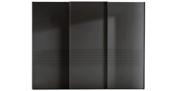 SCHWEBETÜRENSCHRANK 250/217/67 cm 3-türig Graphitfarben - Graphitfarben, Design, Holzwerkstoff/Metall (250/217/67cm) - Novel