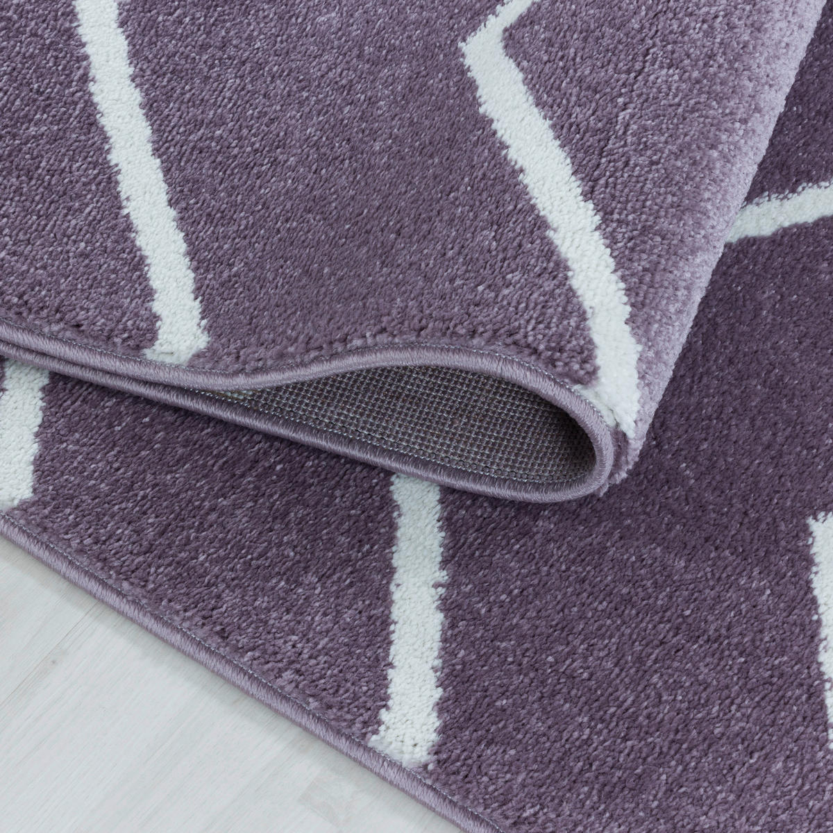 GOLVLÖPARE 80/250 cm Rio 4602 lila  - lila, Basics, textil (80/250cm)