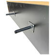 LOWBOARD LINO in 181/50/40 cm - Eichefarben/Schwarz, Design, Holzwerkstoff/Metall (181/50/40cm) - Xora