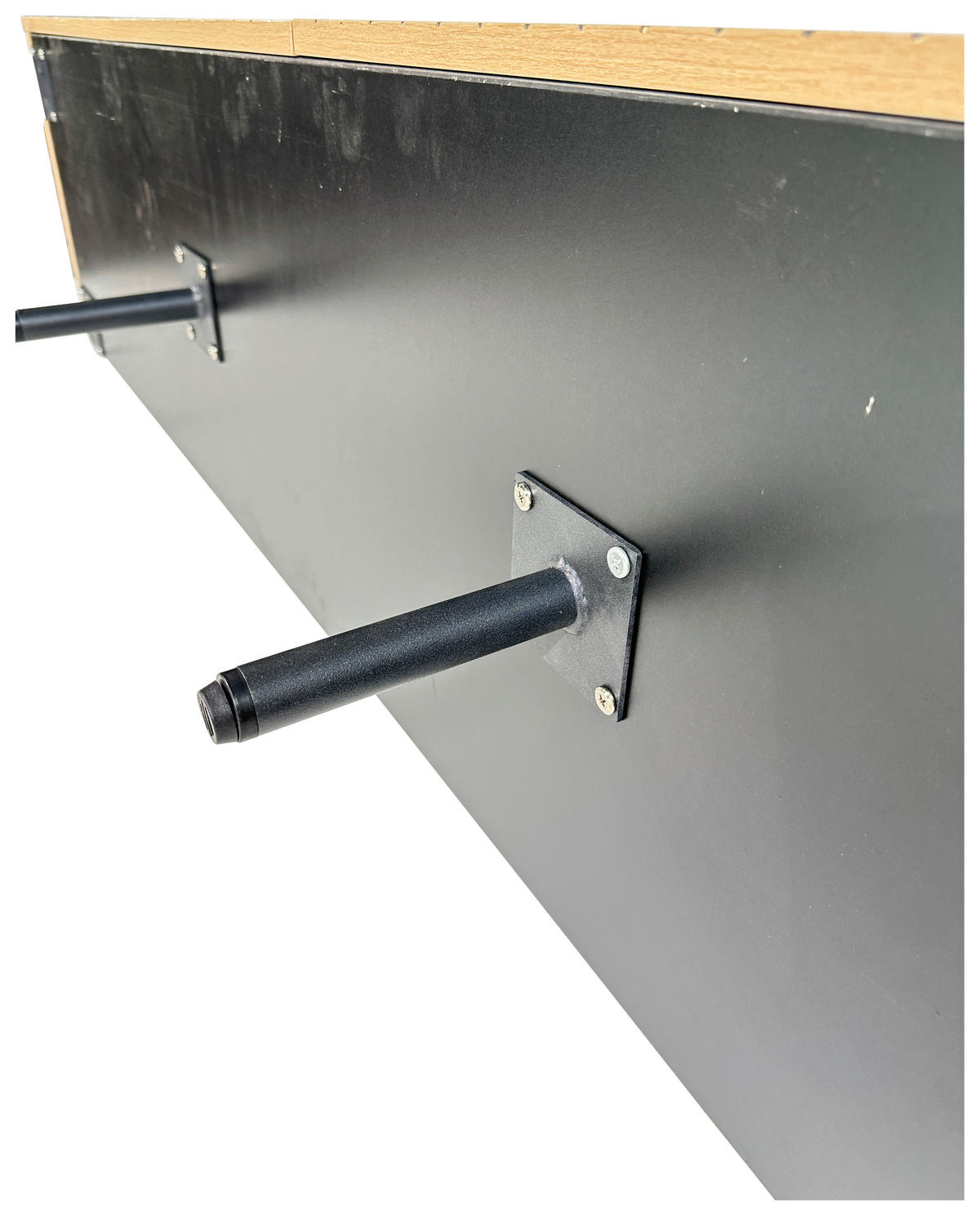 TV-BÄNK LINO  i 181/50/40 cm  - svart/ekfärgad, Design, metall/trämaterial (181/50/40cm) - Xora