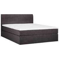 BOXSPRINGBETT 160/200 cm  in Mokka  - Schwarz/Mokka, Konventionell, Holz/Textil (160/200cm) - Carryhome