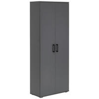 MEHRZWECKSCHRANK 70/178,9/33,4 cm  in Anthrazit  - Anthrazit/Schwarz, KONVENTIONELL, Holzwerkstoff/Kunststoff (70/178,9/33,4cm) - Xora