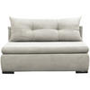 SCHLAFSOFA in Cord Weiß  - Schwarz/Weiß, Design, Kunststoff/Textil (154/93/85cm) - MID.YOU