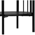 BEISTELLTISCH 43,8/43,8/60 cm Schwarz rund  - Schwarz, Trend, Holzwerkstoff/Metall (43,8/43,8/60cm) - Xora