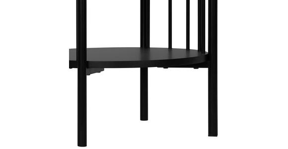 BEISTELLTISCH 43,8/43,8/60 cm Schwarz rund - Schwarz, Trend, Holzwerkstoff/Metall (43,8/43,8/60cm) - Xora