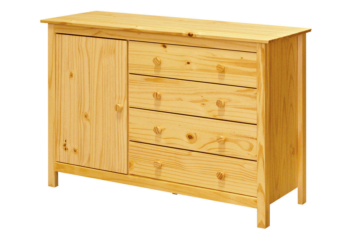 KOMMODE  in 120/80/40 cm  - Naturfarben, Natur, Holz (120/80/40cm) - Livetastic