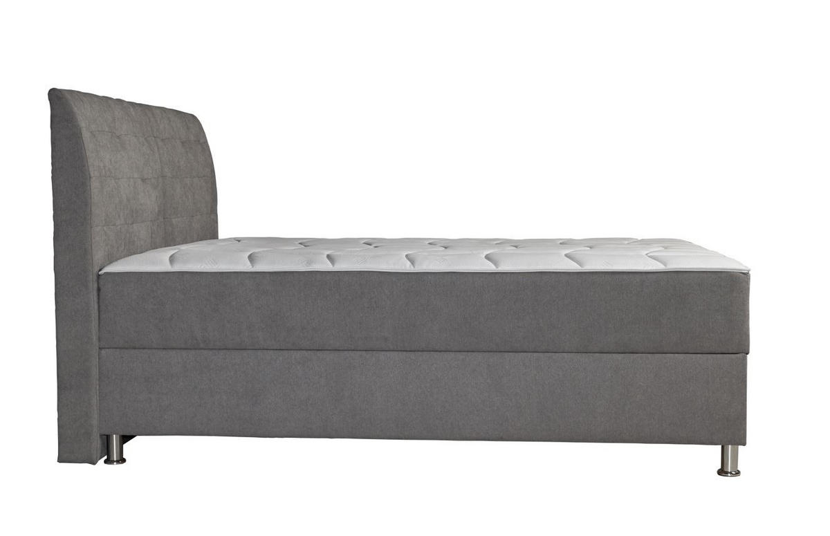 PAT BOXSPRING 160x200 cm 160/200 cm  in gri  - argintiu/gri, Modern, textil (160/200cm) - Hom`in