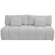 BOXSPRINGSOFA in Chenille Ecru  - Ecru/Schwarz, MODERN, Kunststoff/Textil (210/72/105cm) - Cantus