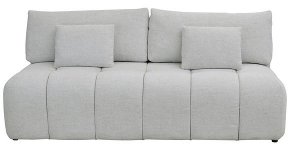 BOXSPRINGSOFA in Chenille Ecru  - Ecru/Schwarz, MODERN, Kunststoff/Textil (210/72/105cm) - Cantus