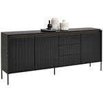 SIDEBOARD in 192/82/40 cm - Schwarz, Design, Holzwerkstoff (192/82/40cm) - Hom`in