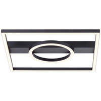 LED-PANEEL Maureen   - Schwarz, Design, Kunststoff/Metall (5/40/40cm) - Brilliant