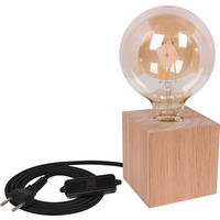 TISCHLEUCHTE Cubo 9/9 cm   - Eichefarben, Basics, Holz (9/9cm)