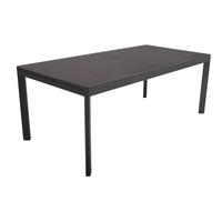 GARTENTISCH 200/100/75 cm Metall, Glas rechteckig  - Anthrazit, Basics, Glas/Metall (200/100/75cm) - Gardenson