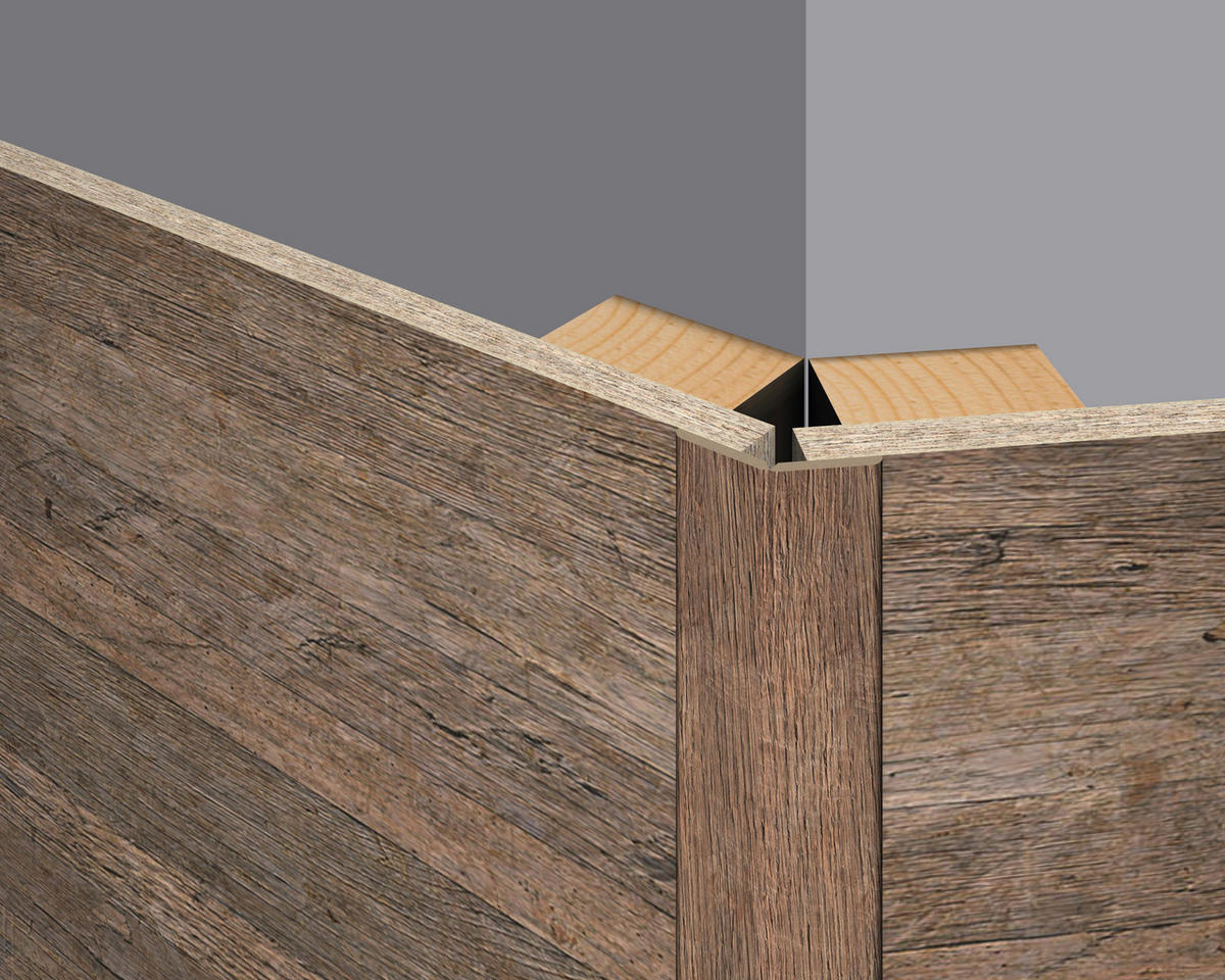 Faltleiste Eiche  - Eichefarben, Basics, Naturmaterialien (240/2.2/2.2cm) - Egger Holzwerkstoffe