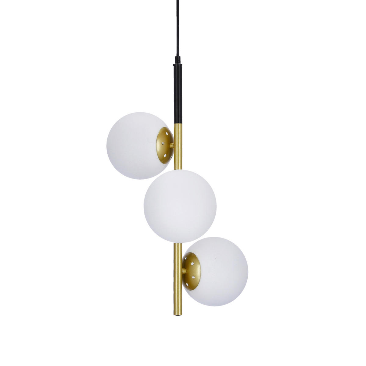 HÄNGELEUCHTE 32.5/32.5/115 cm  - Goldfarben/Schwarz, Basics, Metall (32.5/32.5/115cm)