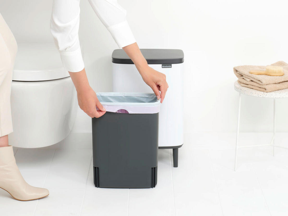 KOŠ ZA SMETI - Basics, kovina (29.5/45.5/23cm) - Brabantia