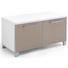 GARDEROBENBANK 84/45/40 cm - Taupe/Chromfarben, Design, Glas/Holzwerkstoff (84/45/40cm) - Novel GARDEROBENBANK 84/45/40 cm - Taupe/Chromfarben, Design, Glas/Holzwerkstoff (84/45/40cm) - Novel