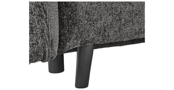 SCHLAFSOFA in Chenille Grau  - Schwarz/Grau, KONVENTIONELL, Holz/Textil (238/99/108cm) - Carryhome