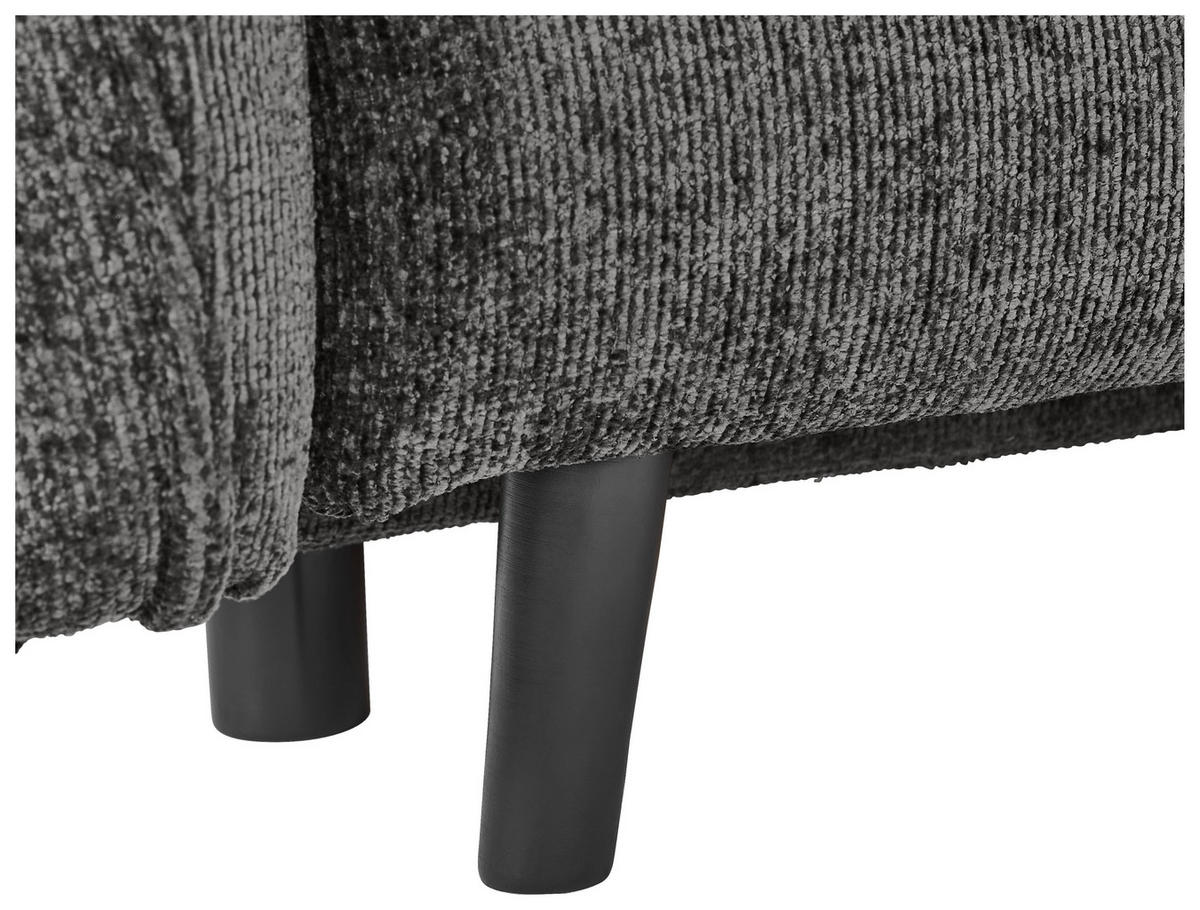 SCHLAFSOFA in Chenille Grau  - Schwarz/Grau, Konventionell, Holz/Textil (238/99/108cm) - MID.YOU