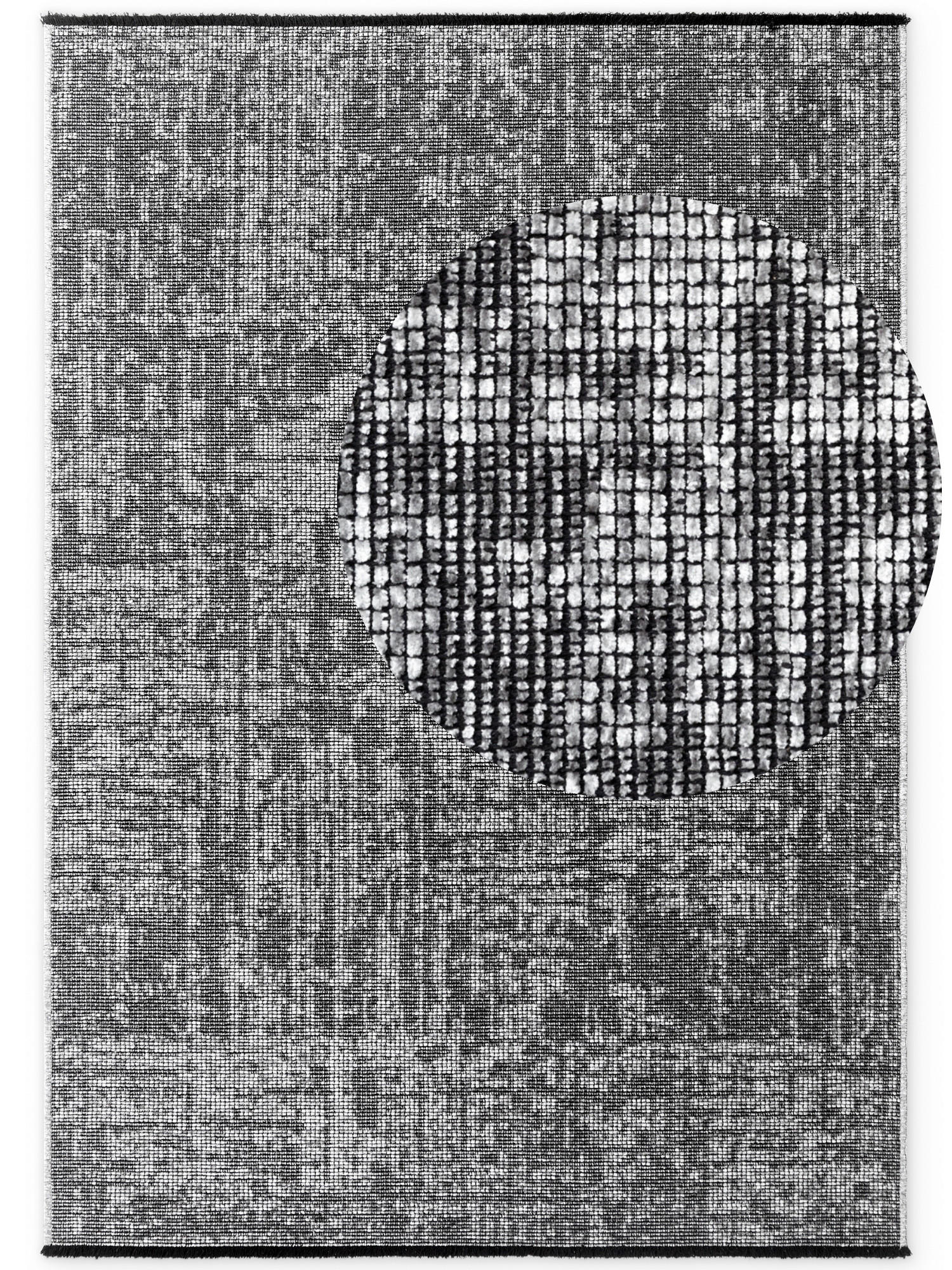 TEPPICH 80/150 cm Brilliance Grau, Silberfarben  - Silberfarben/Grau, KONVENTIONELL, Kunststoff/Textil (80/150cm) - Elle Decoration