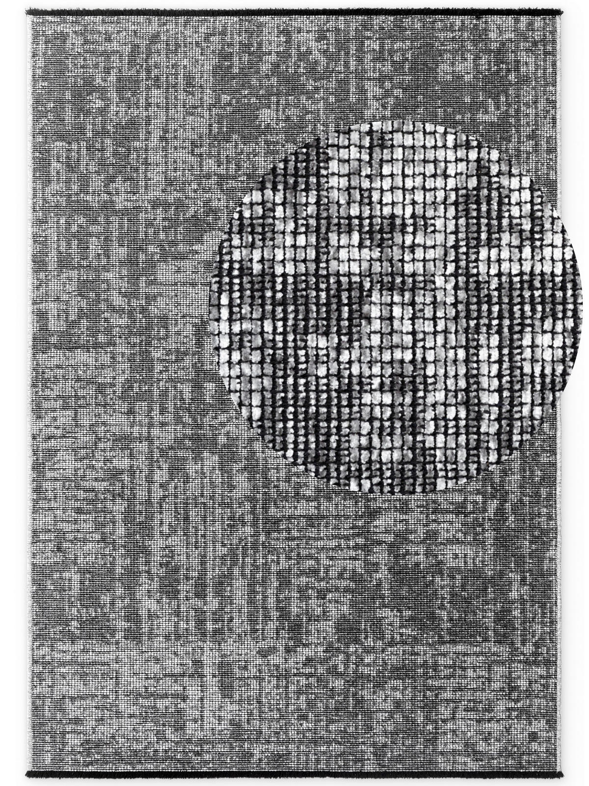 TEPPICH 80/150 cm Brilliance Grau, Silberfarben  - Silberfarben/Grau, KONVENTIONELL, Kunststoff/Textil (80/150cm) - Elle Decoration