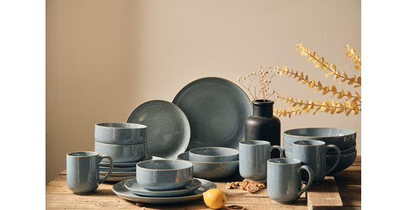 KOMBISERVICE Marbella 20-teilig  - Blau, Trend, Keramik - Novel