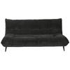 3-SITZER-SOFA in Mikrofaser Schwarz  - Schwarz, Konventionell, Textil/Metall (230/100/101cm) - MID.YOU