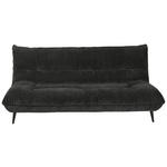 3-SITZER-SOFA Mikrofaser Schwarz  - Schwarz, KONVENTIONELL, Textil/Metall (230/100/101cm) - Hom`in