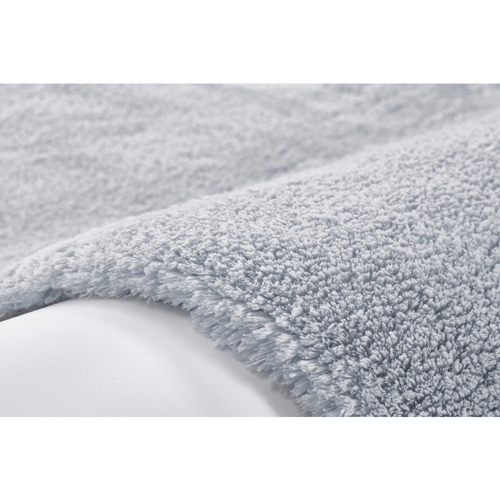 Thumbnail - Kayoom Hochflorteppich Bali, Pastellblau, Textil, Uni, rechteckig, 200x290 cm, SGS-geprüft, für Fußbodenheizung geeignet...