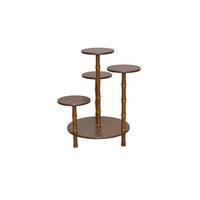 BLUMENTISCH Holz, Holzwerkstoff Buche massiv  - Nussbaumfarben, Design, Holz/Holzwerkstoff (40/40/68cm) - MID.YOU