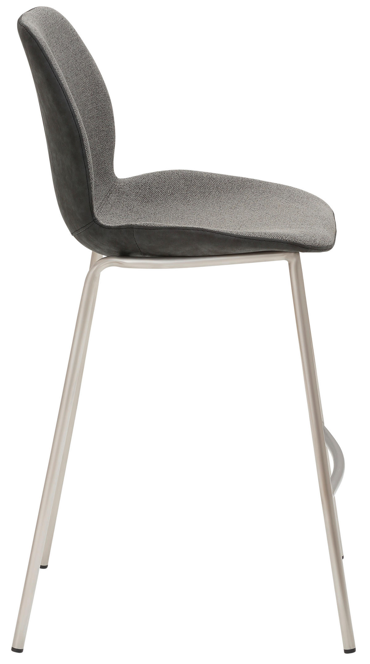 TRESENSTUHL Webstoff Anthrazit, Edelstahlfarben  - Edelstahlfarben/Anthrazit, KONVENTIONELL, Textil/Metall (49/97/53cm) - Livetastic