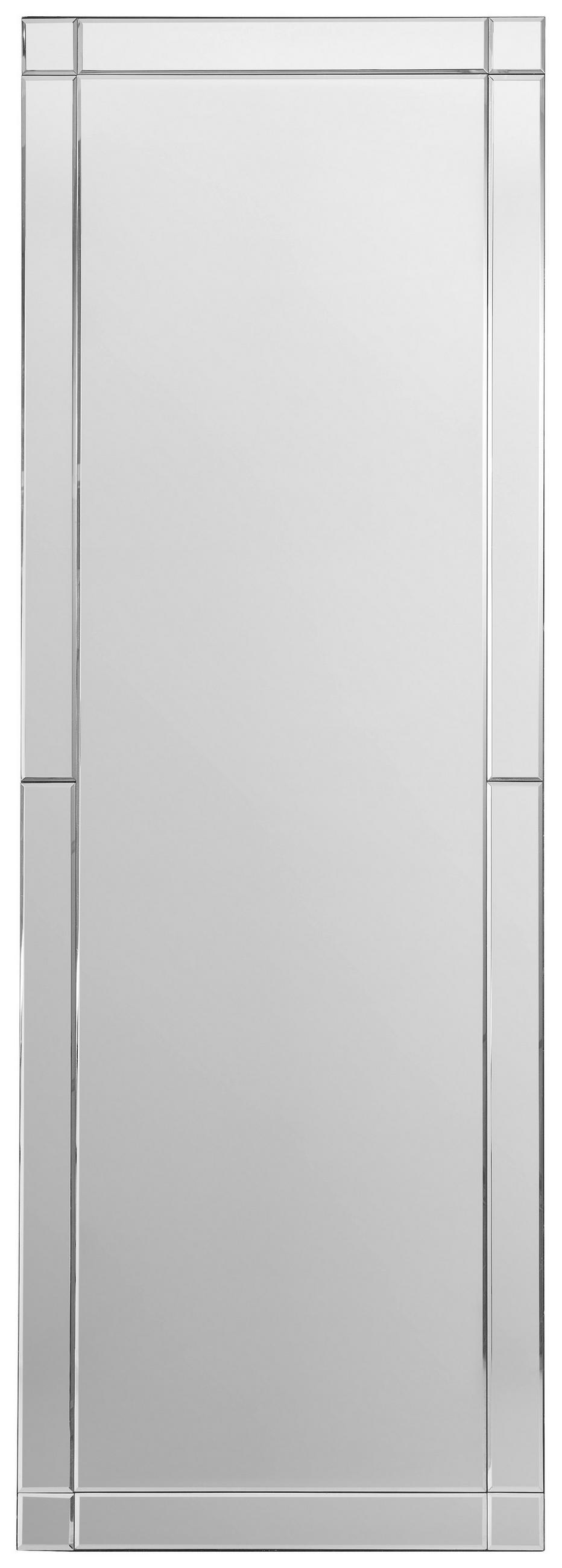 OGLINDĂ CU SUPORT 55/160/48 cm  - argintiu, Design, material pe bază de lemn (55/160/48cm) - Xora