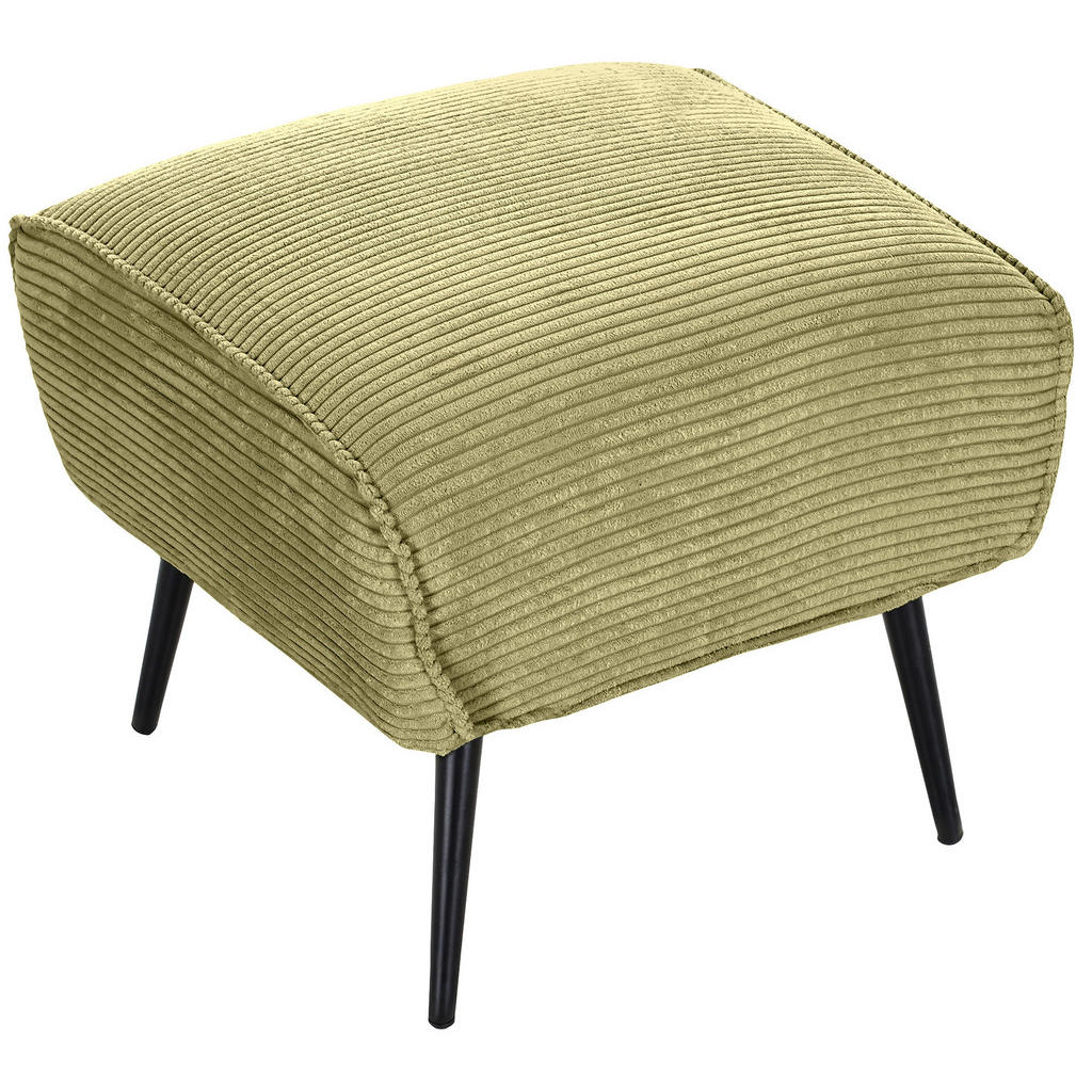 Thumbnail - Landscape Hocker, Hellgrün, Textil, rechteckig, 60x49x53 cm, Stoffauswahl, Wohnzimmer, Hocker, Sitzhocker