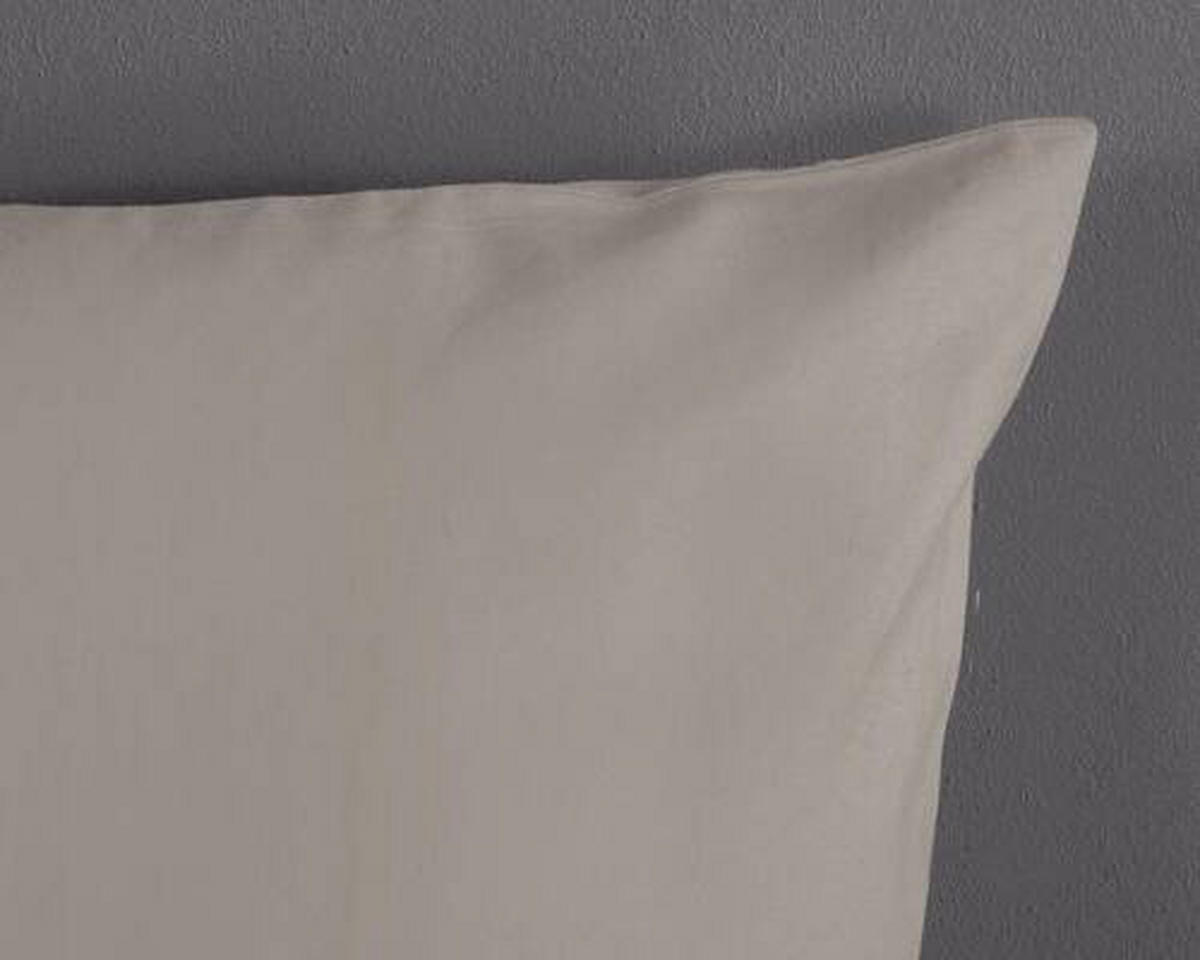 BETTWÄSCHE Uni Clay Satin 135/200 cm  - Taupe, Basics, Textil (135/200cm)