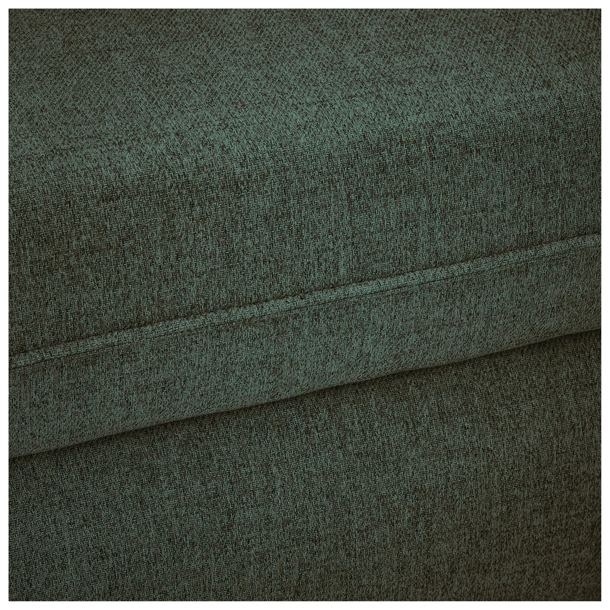 ECKSOFA in Flachgewebe Dunkelgrün  - Dunkelgrün/Schwarz, Modern, Kunststoff/Textil (182/237cm) - Carryhome
