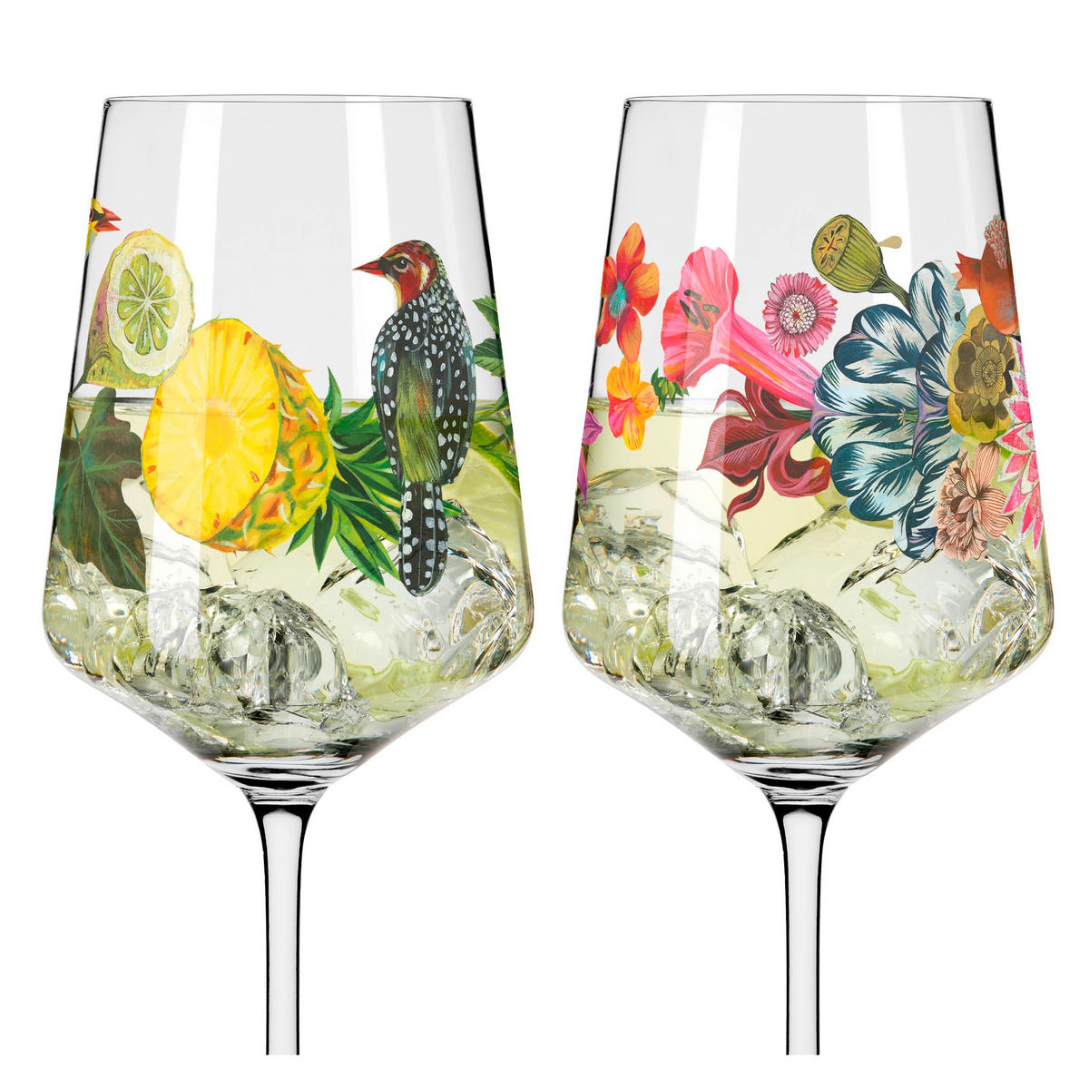 SPRITZERGLAS 544 ml 2-teilig  - Gelb/Rot, LIFESTYLE, Glas (9,3/22,5/9,3cm) - Ritzenhoff