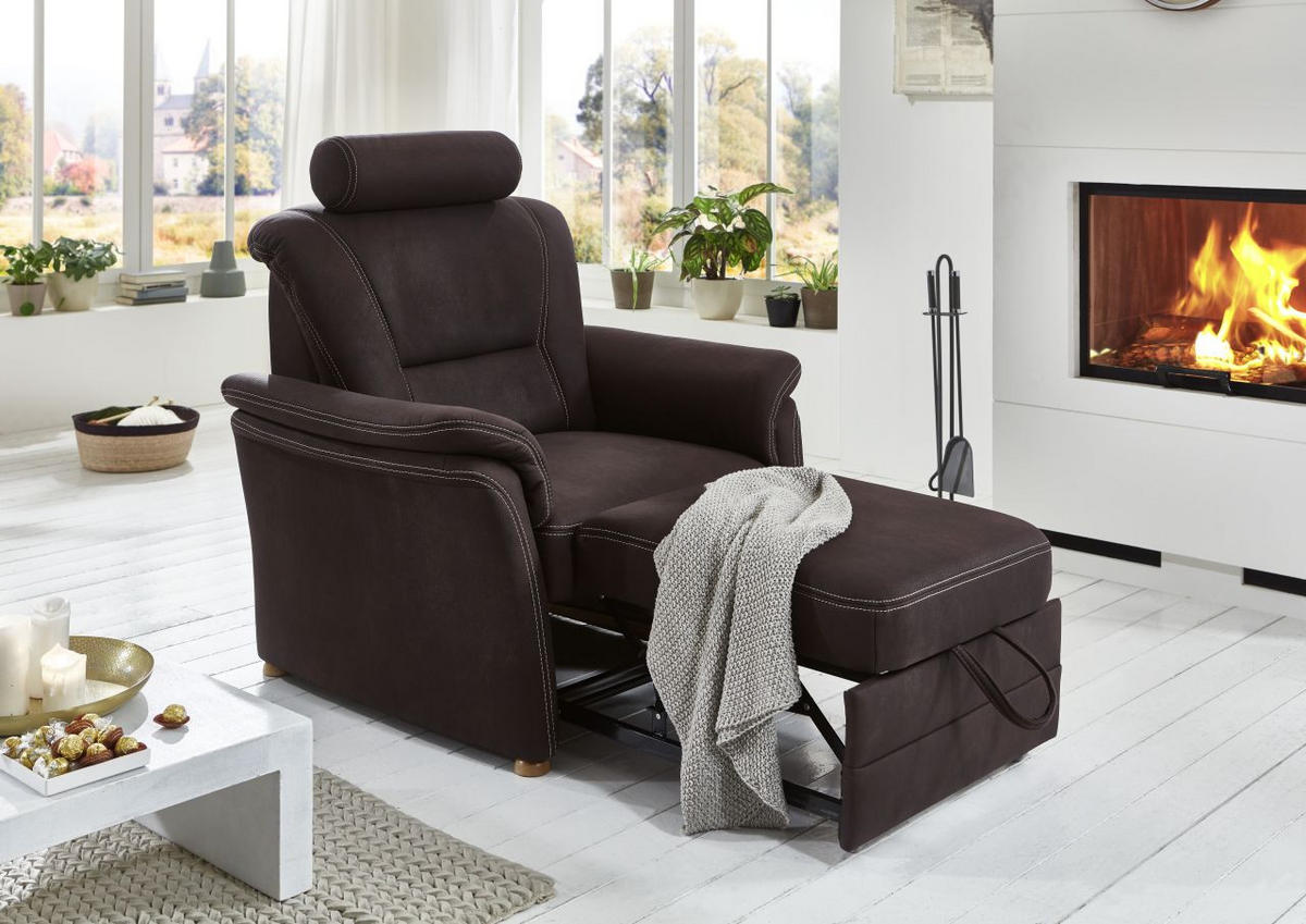TABURE  braon  - boja bukve/boja aluminijuma, Konvencionalno, tekstil - Beldomo Comfort